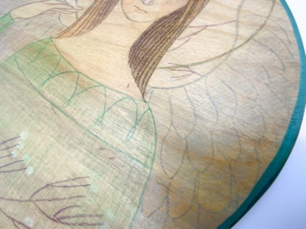 Lupanowe rękodzieło Anioł Pokoju – obraz na drewnie 7