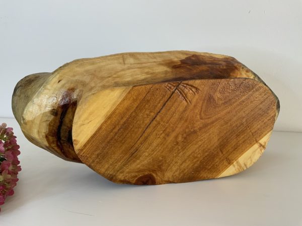 Lupanowe rękodzieło Patera drewniana wykonana z pnia olchy 7