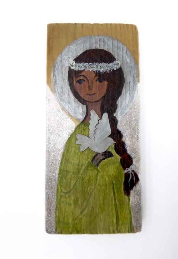 Lupanowe rękodzieło Aniołek  – pamiątka Chrztu Świętego dla dziewczynki
