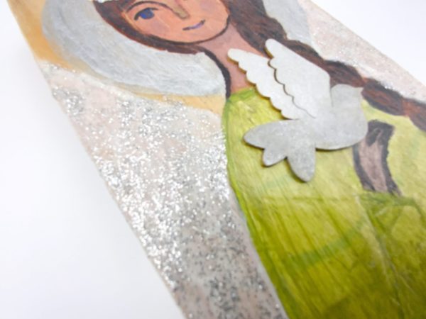 Lupanowe rękodzieło Aniołek  – pamiątka Chrztu Świętego dla dziewczynki 12
