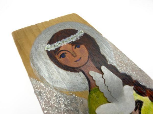 Lupanowe rękodzieło Aniołek  – pamiątka Chrztu Świętego dla dziewczynki 3