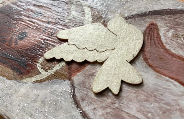 Lupanowe rękodzieło Aniołek malowany na drewnie – pamiątka Chrztu Świętego 7