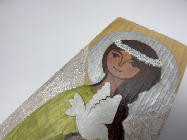 Lupanowe rękodzieło Aniołek  – pamiątka Chrztu Świętego dla dziewczynki 9